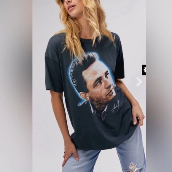 Daydreamer Tops - DAYDREAMER Johnny Cash oversized o/s